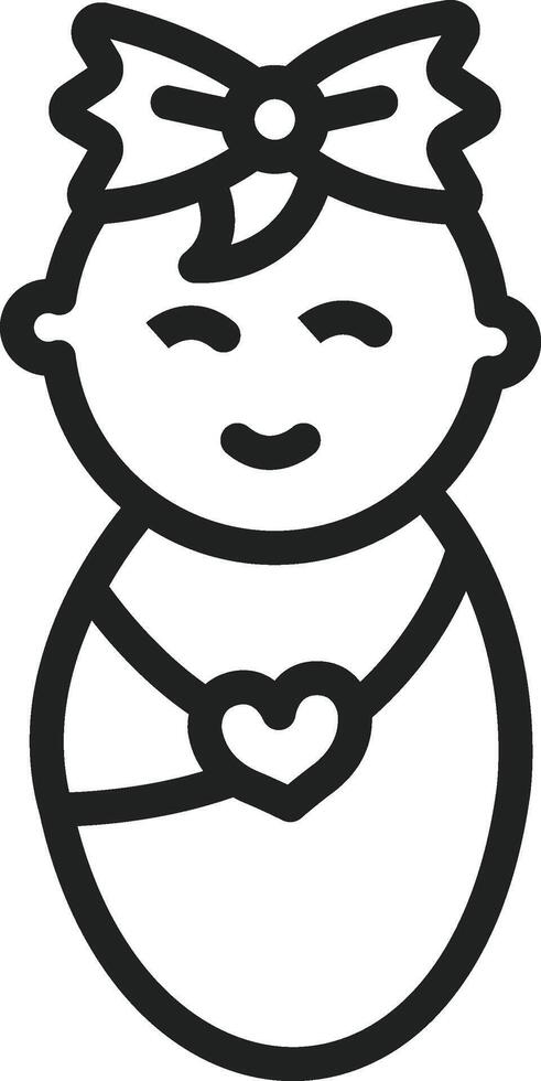 Daughter icon vector image. Suitable for mobile apps, web apps and print media.
