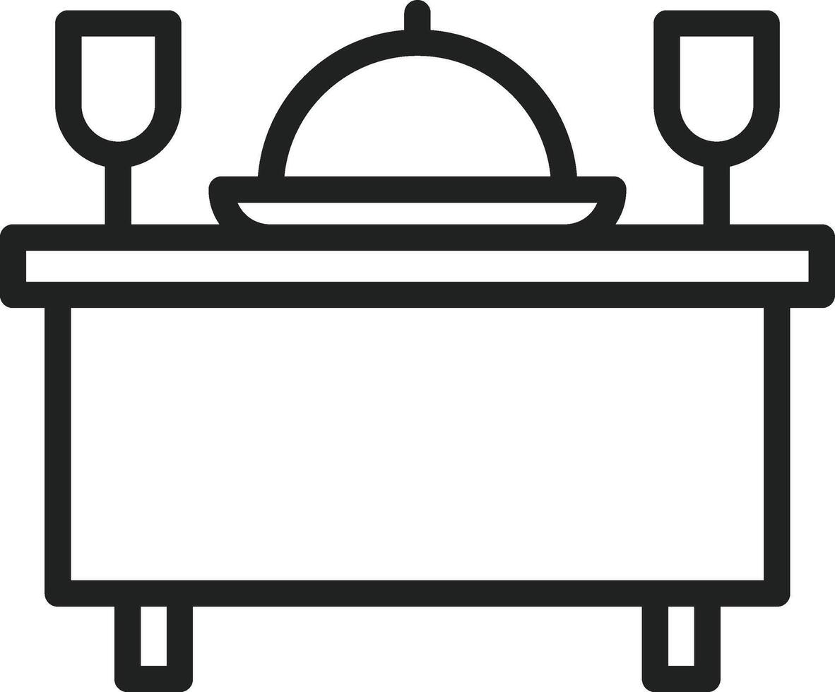 Dinner icon vector image. Suitable for mobile apps, web apps and print media.