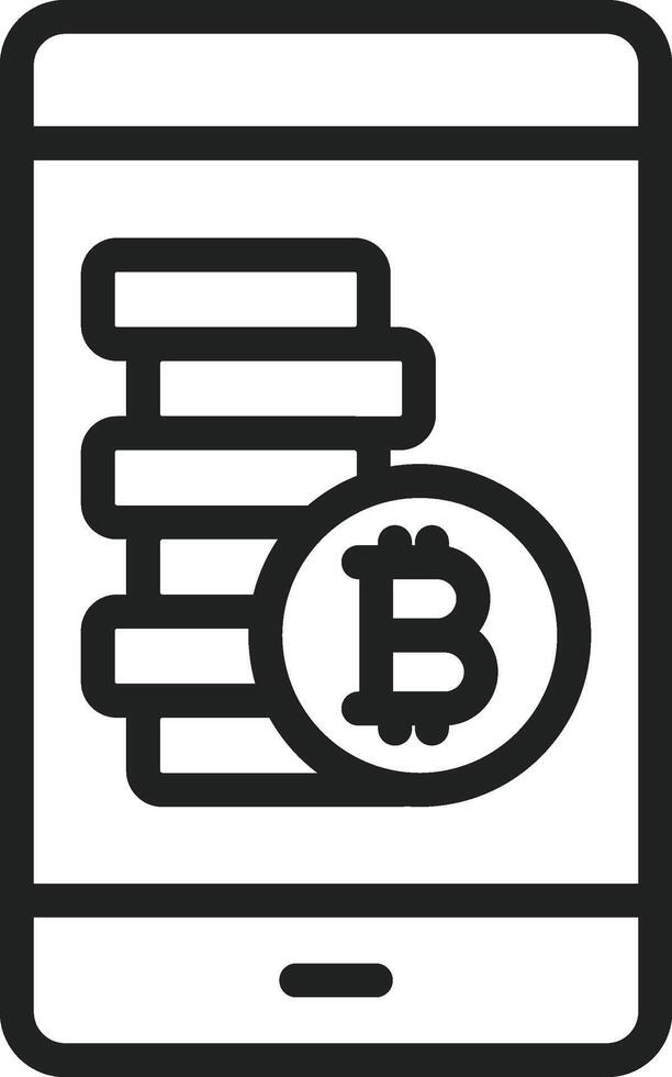 Digital Currency icon vector image. Suitable for mobile apps, web apps and print media.