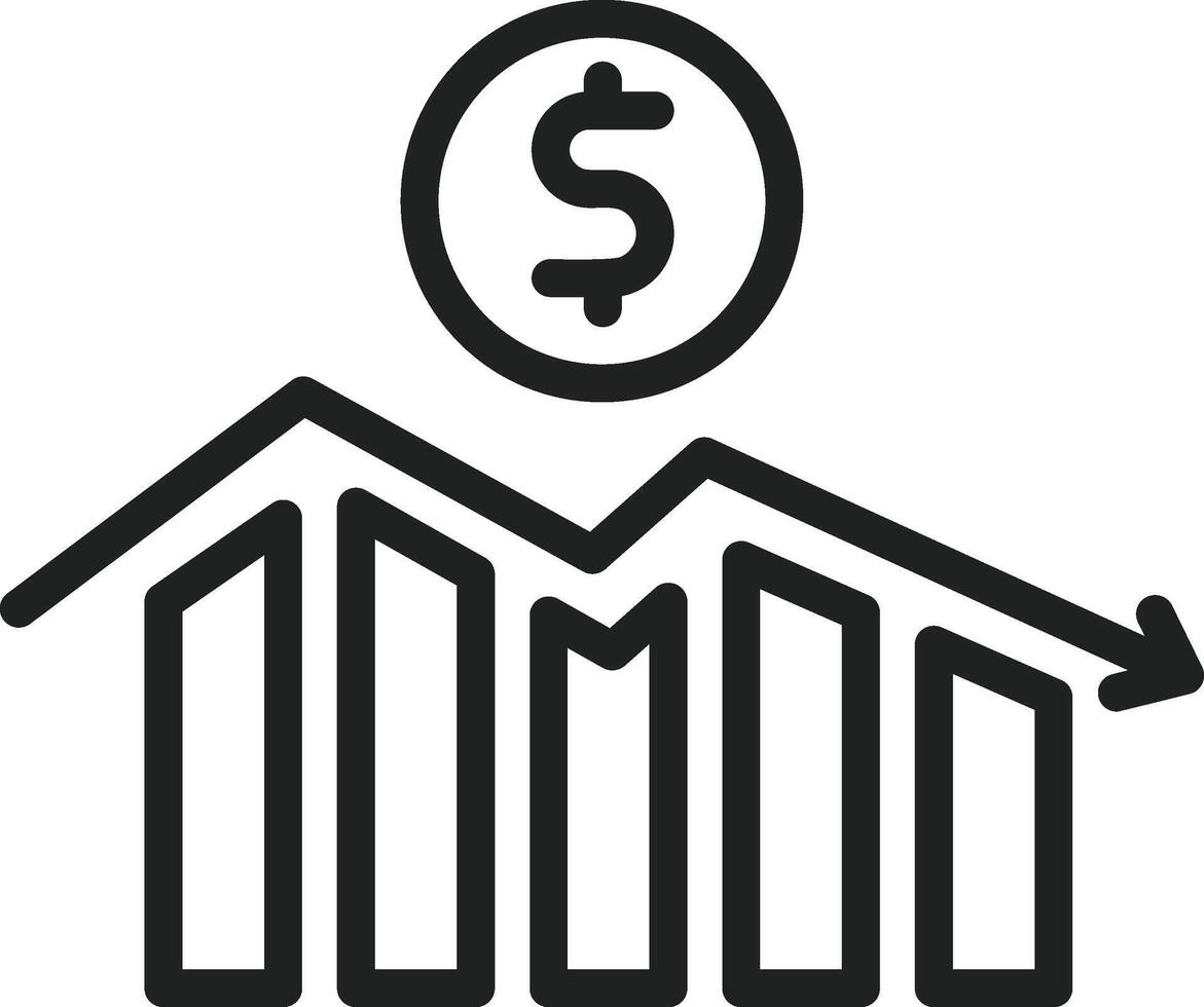 Economic Crisis icon vector image. Suitable for mobile apps, web apps and print media.