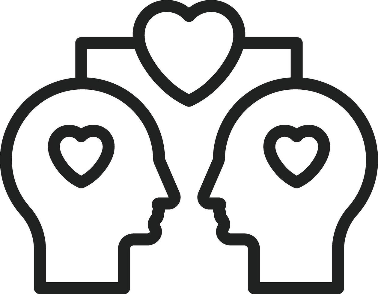Empathy icon vector image. Suitable for mobile apps, web apps and print media.