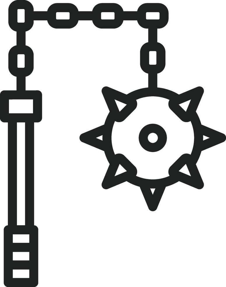 Flail icon vector image. Suitable for mobile apps, web apps and print media.