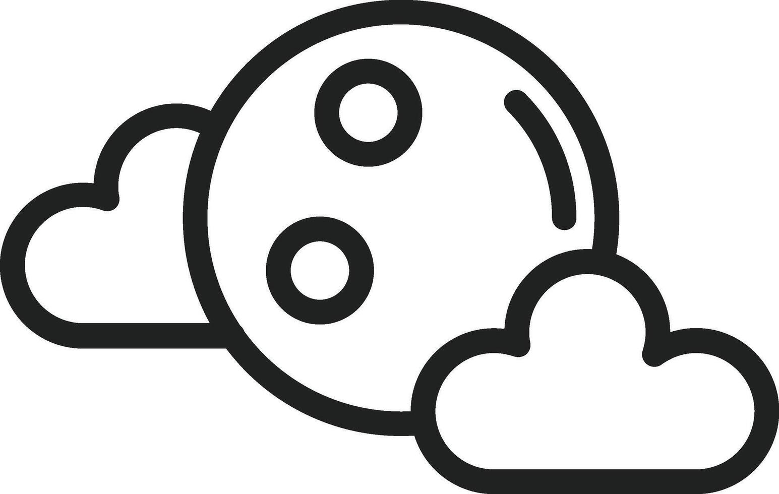 Full Moon icon vector image. Suitable for mobile apps, web apps and print media.