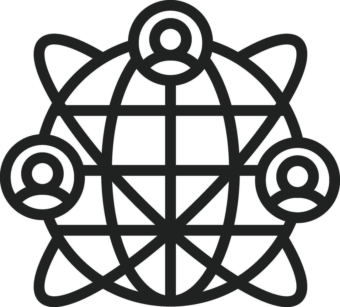 Global Conference icon vector image. Suitable for mobile apps, web apps and print media.