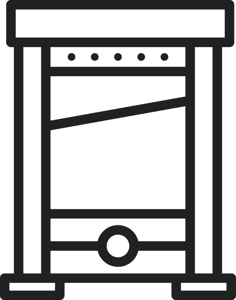 Guillotine icon vector image. Suitable for mobile apps, web apps and print media.