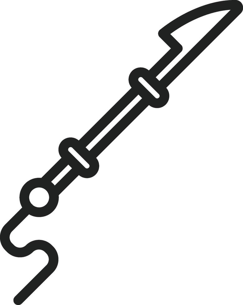 Harpoon icon vector image. Suitable for mobile apps, web apps and print media.