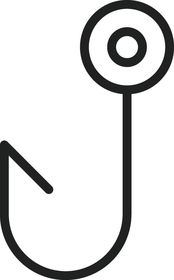 Hook icon vector image. Suitable for mobile apps, web apps and print media.