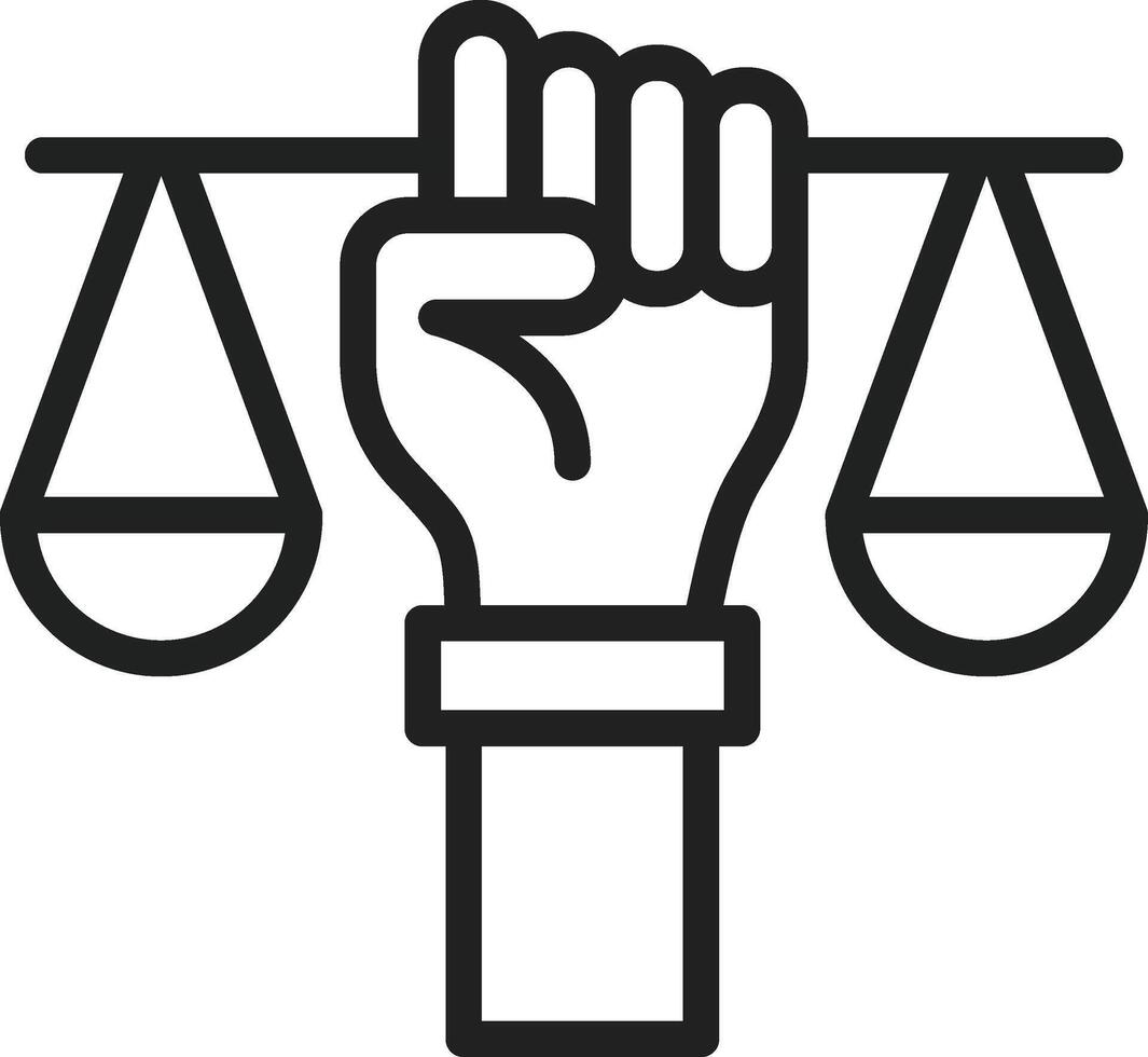 Human Rights icon vector image. Suitable for mobile apps, web apps and print media.