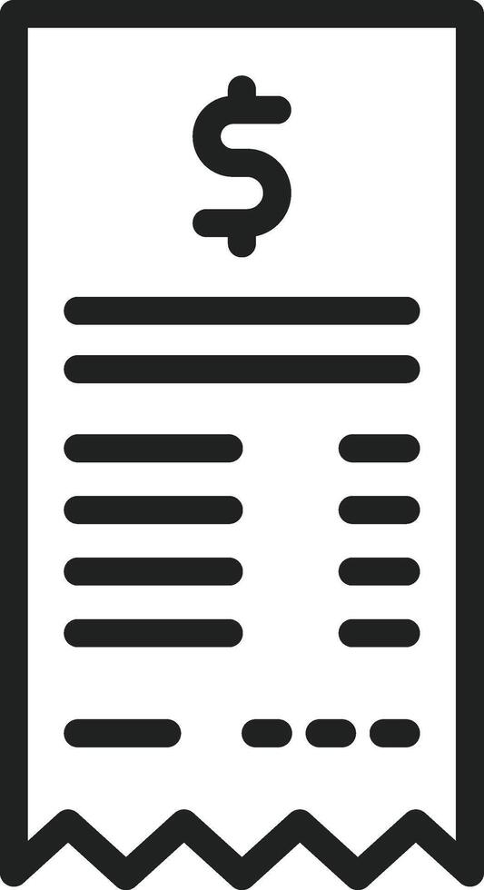 Inovice icon vector image. Suitable for mobile apps, web apps and print media.