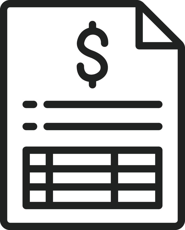 Invoice icon vector image. Suitable for mobile apps, web apps and print media.