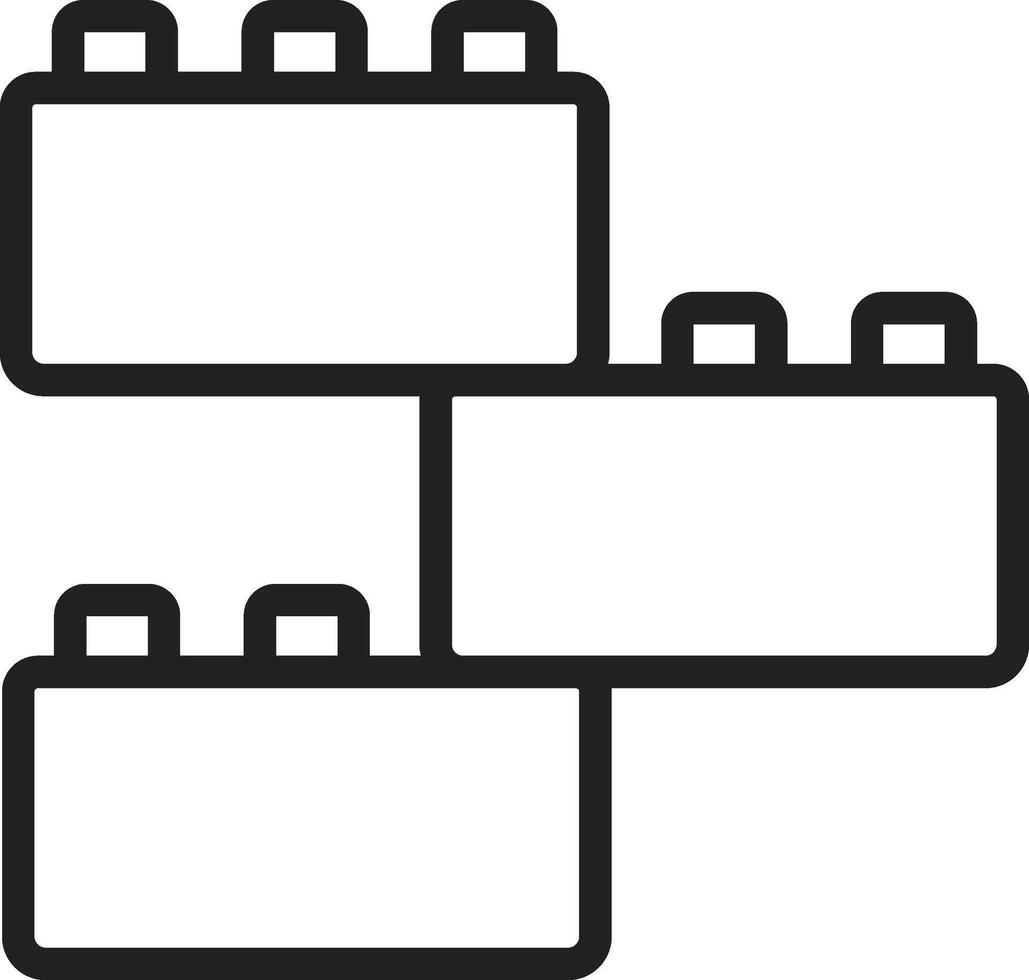 Lego icon vector image. Suitable for mobile apps, web apps and print media.