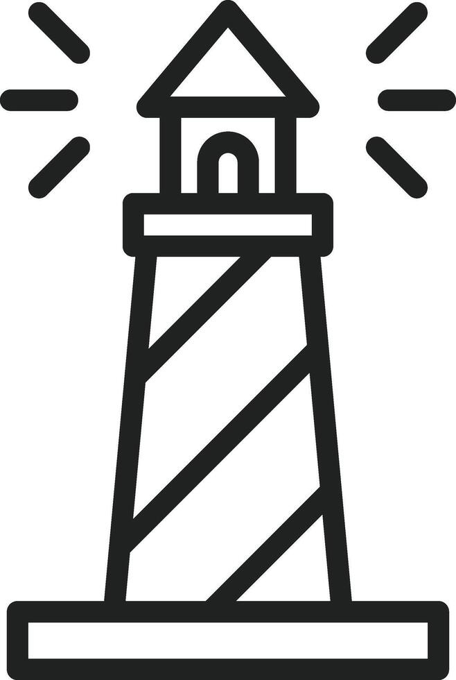 Lighthouse icon vector image. Suitable for mobile apps, web apps and print media.