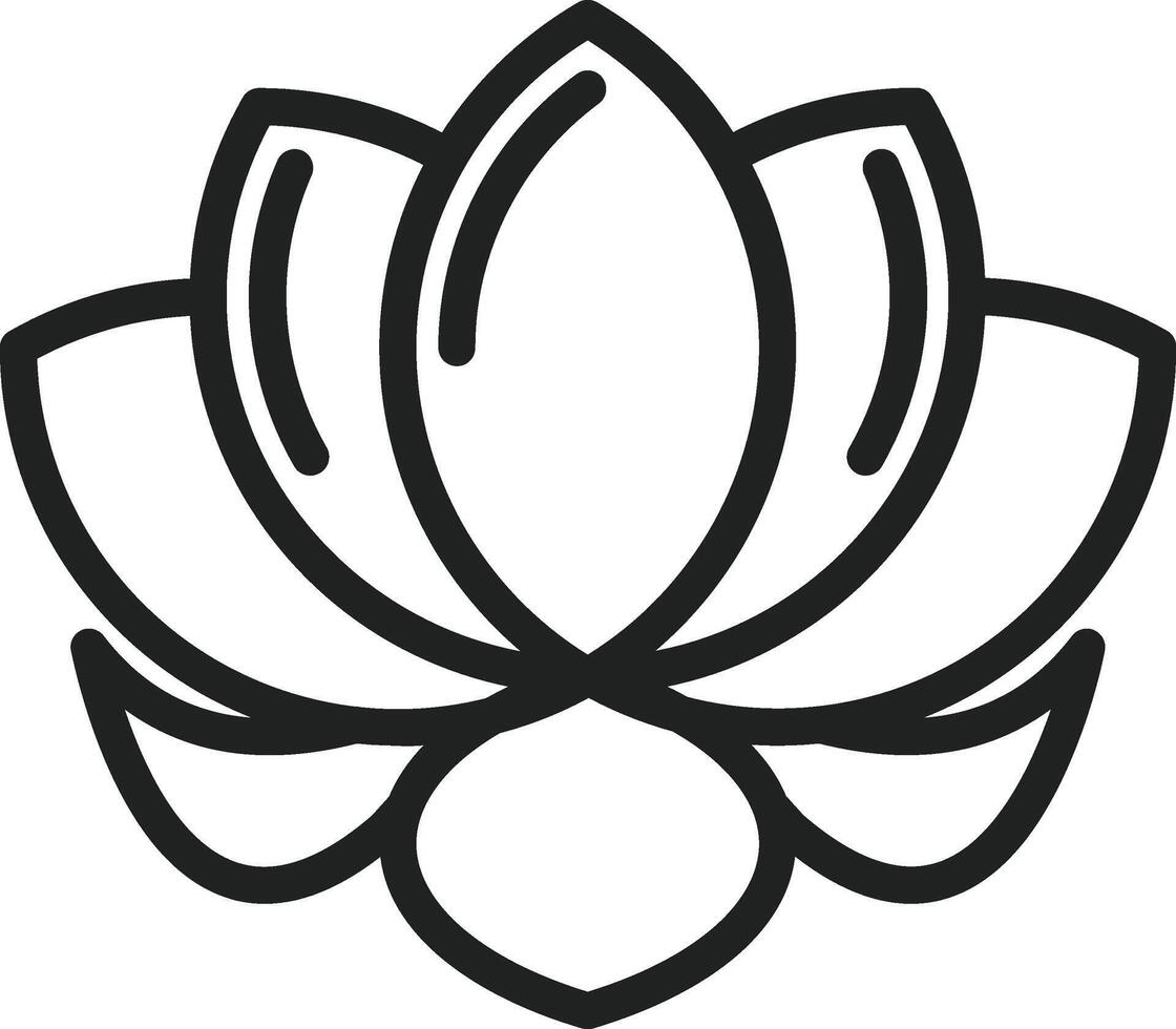 Lotus icon vector image. Suitable for mobile apps, web apps and print media.
