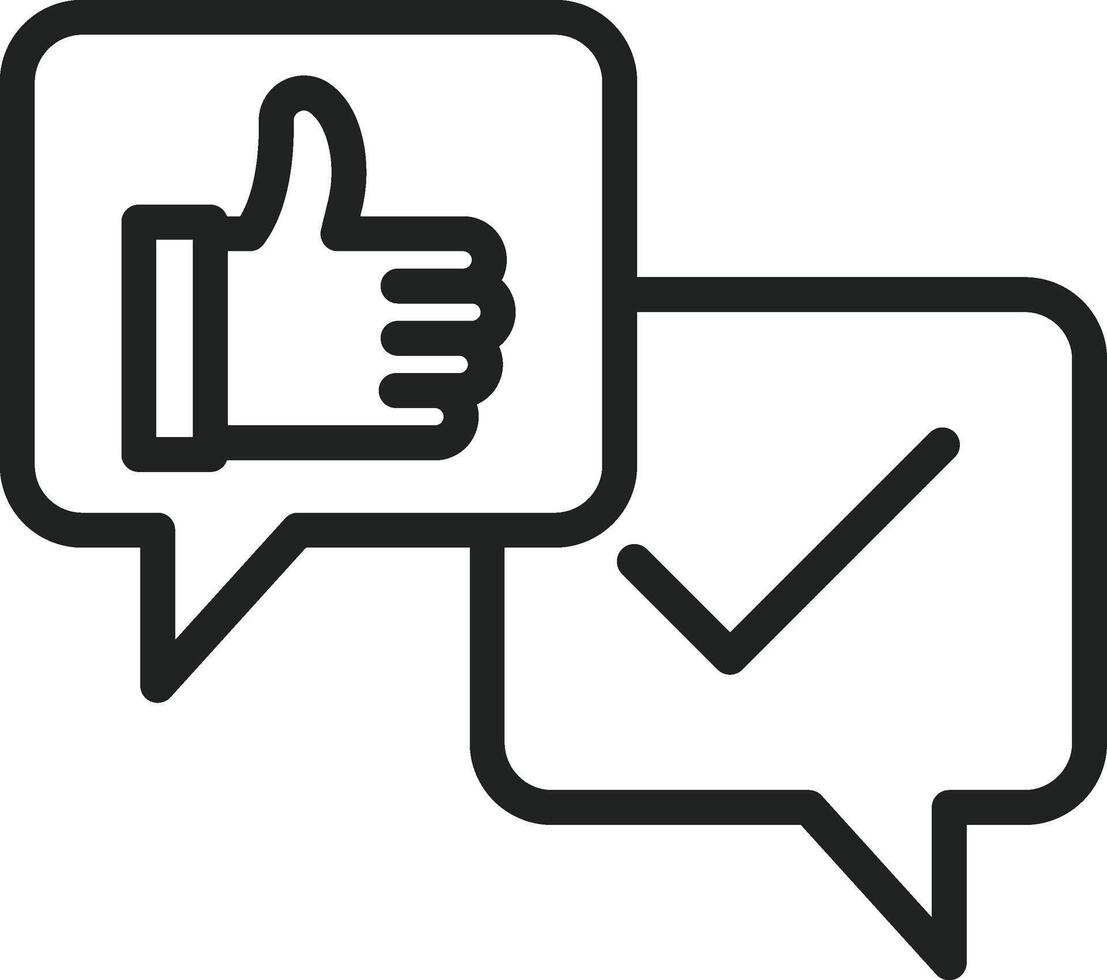 Like Chat icon vector image. Suitable for mobile apps, web apps and print media.