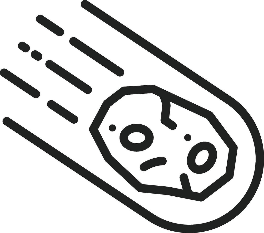 Meteorite icon vector image. Suitable for mobile apps, web apps and print media.