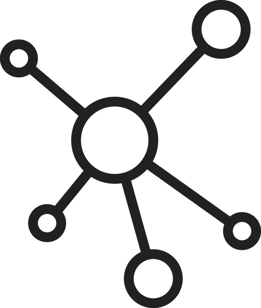 Molecule icon vector image. Suitable for mobile apps, web apps and print media.
