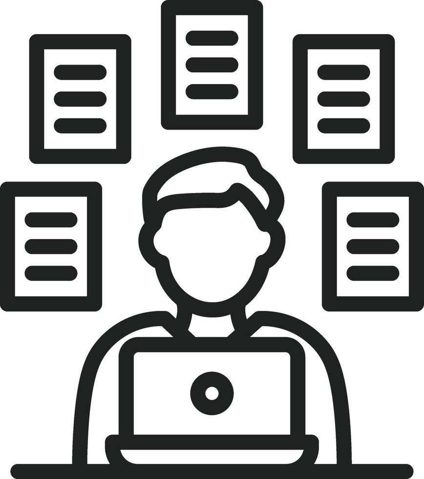 Multitasking icon vector image. Suitable for mobile apps, web apps and print media.