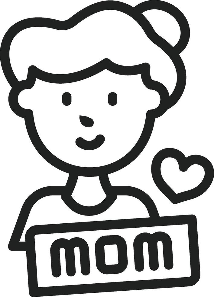 Mother icon vector image. Suitable for mobile apps, web apps and print media.