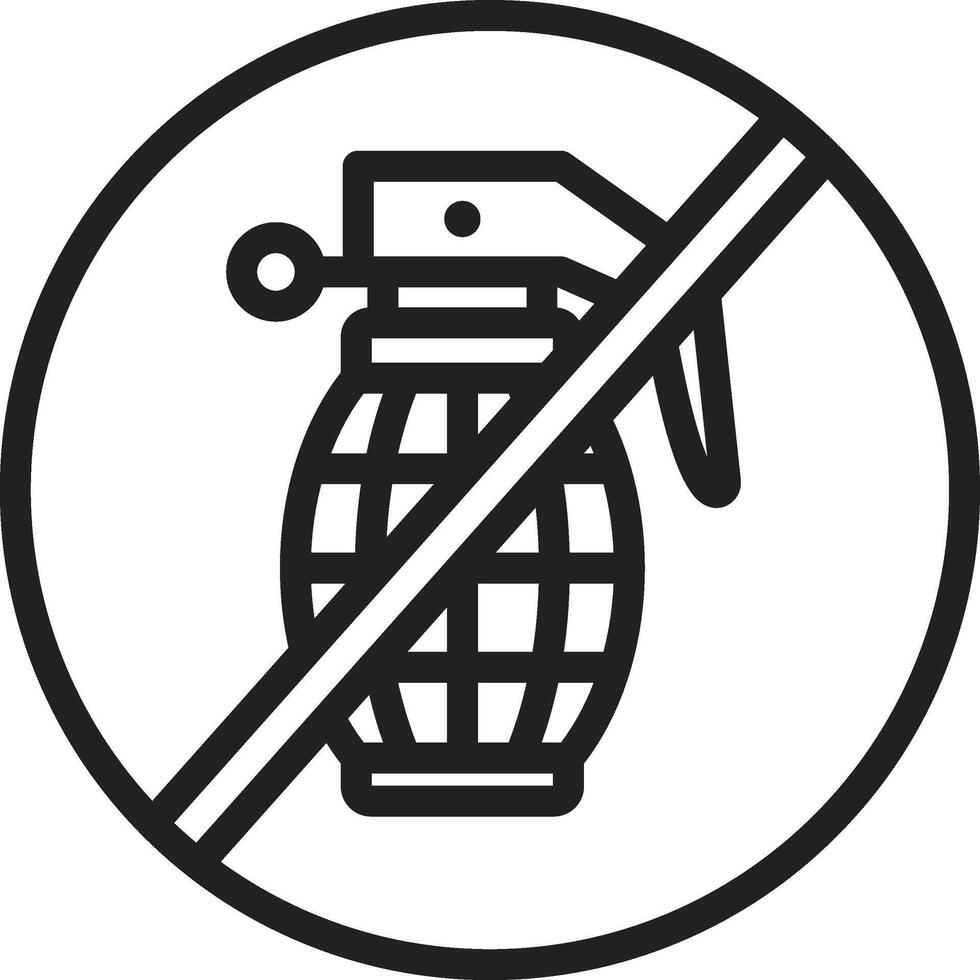 No War icon vector image. Suitable for mobile apps, web apps and print media.
