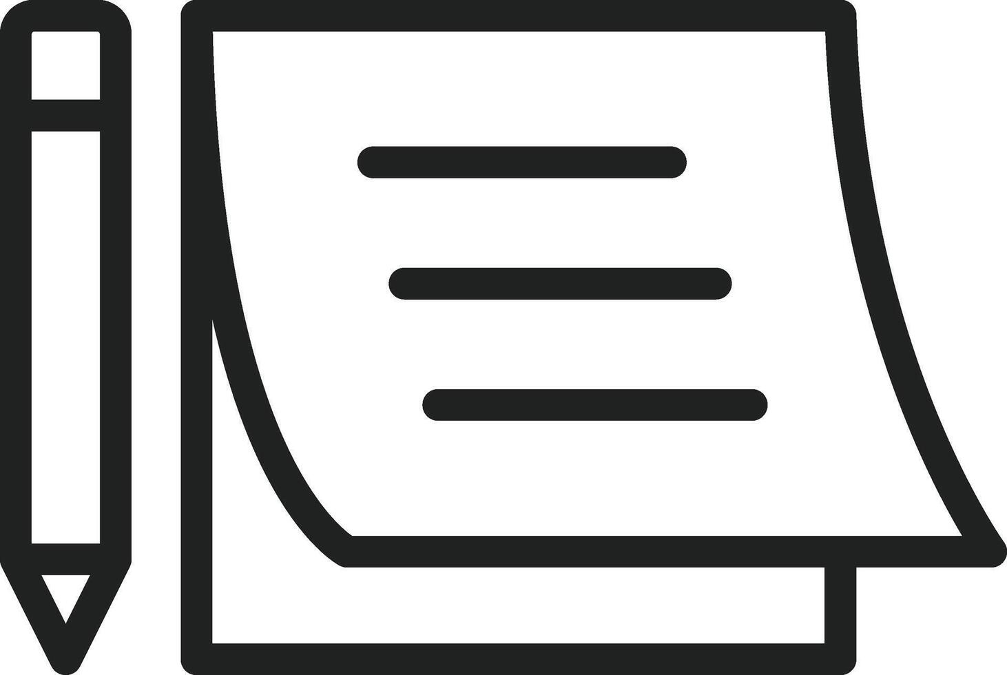 Notes icon vector image. Suitable for mobile apps, web apps and print media.