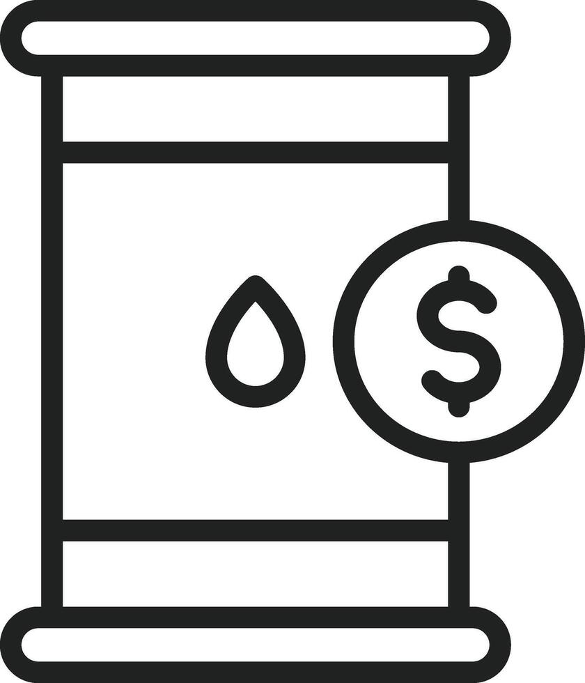 Oil Price icon vector image. Suitable for mobile apps, web apps and print media.