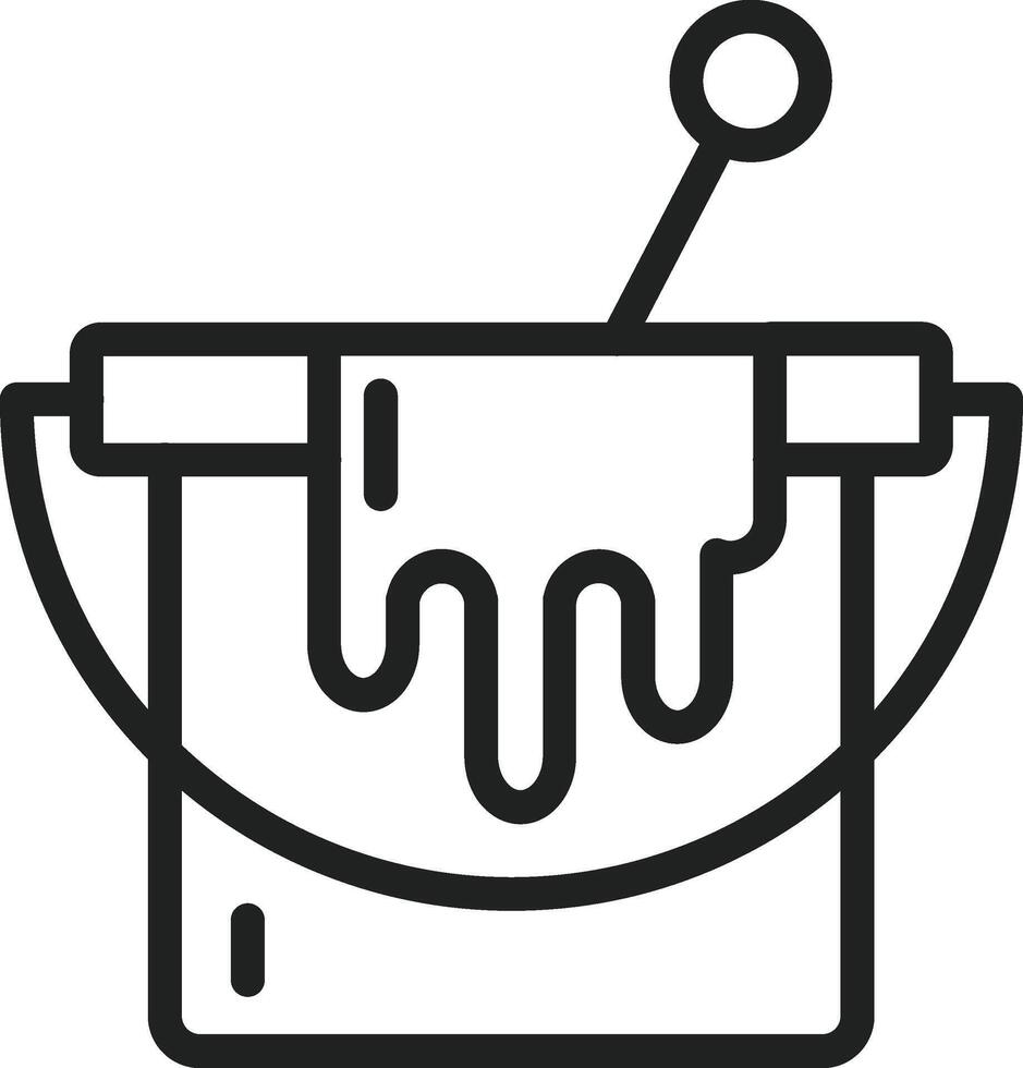 Paint Bucket icon vector image. Suitable for mobile apps, web apps and print media.