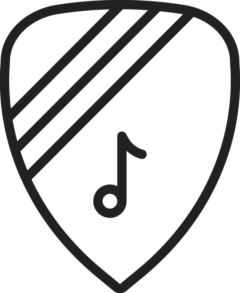 Plectrum icon vector image. Suitable for mobile apps, web apps and print media.