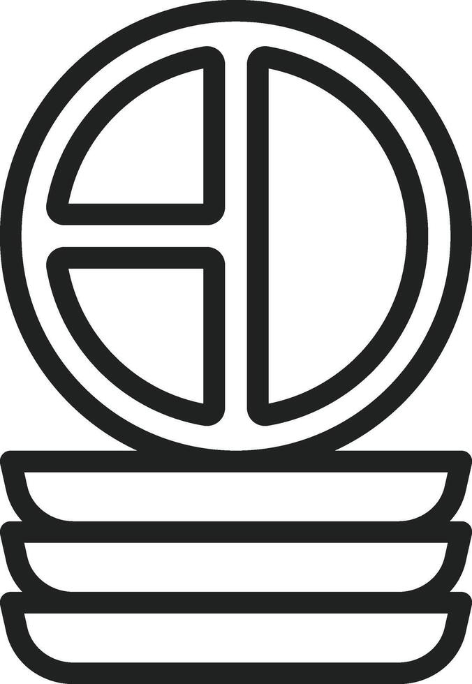 Plate icon vector image. Suitable for mobile apps, web apps and print media.