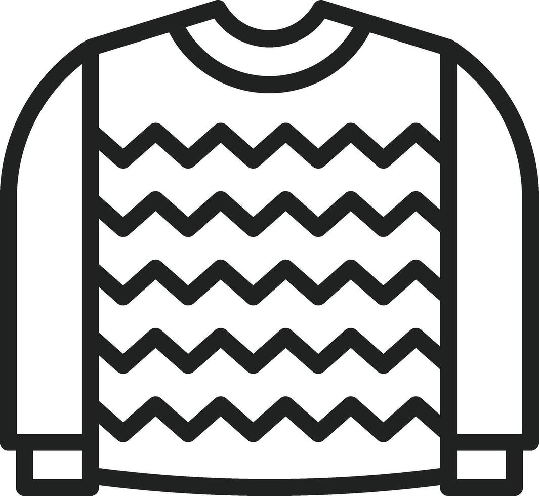 Pullover icon vector image. Suitable for mobile apps, web apps and print media.