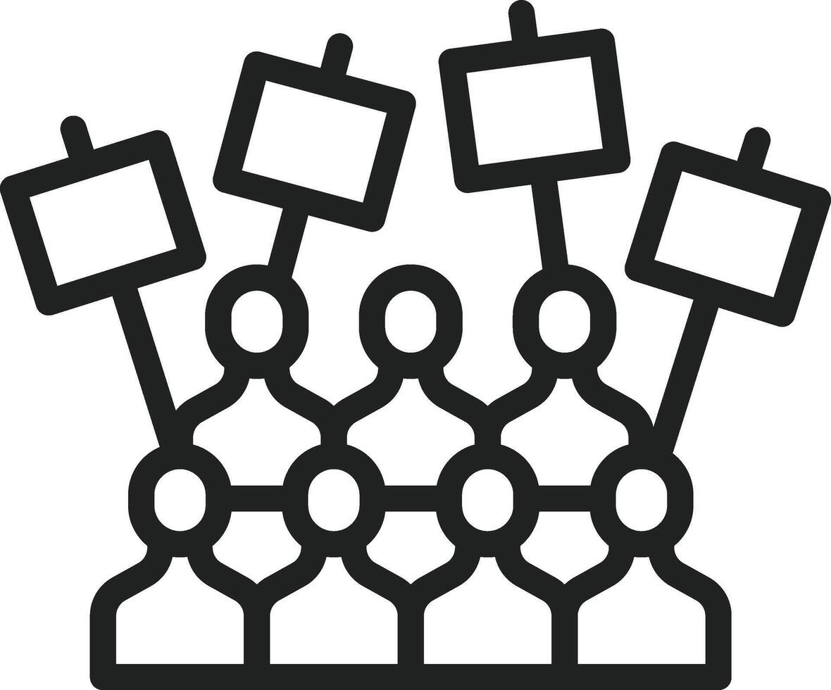 Protest icon vector image. Suitable for mobile apps, web apps and print media.
