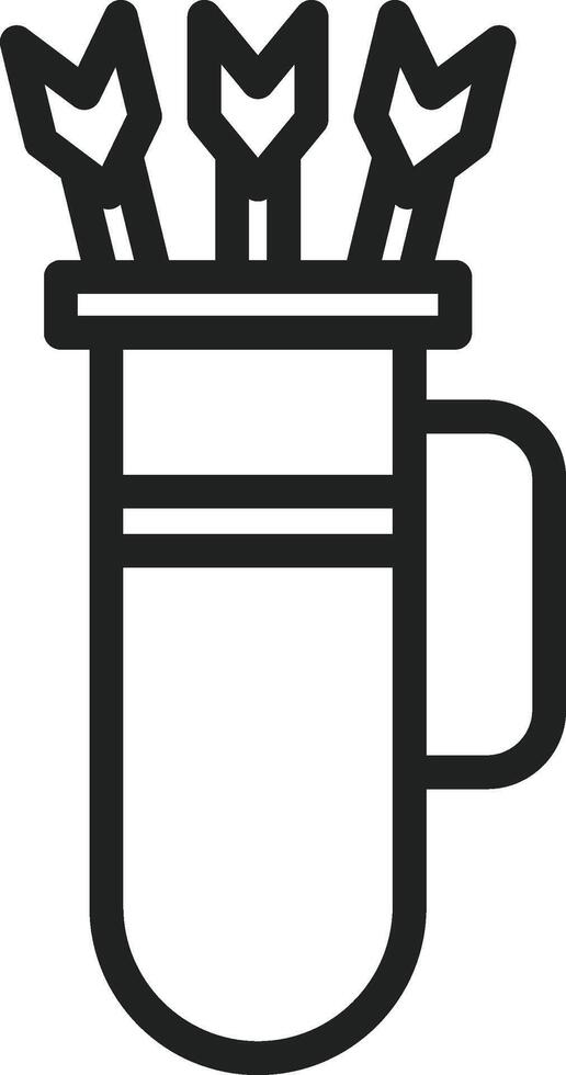 Quiver icon vector image. Suitable for mobile apps, web apps and print media.