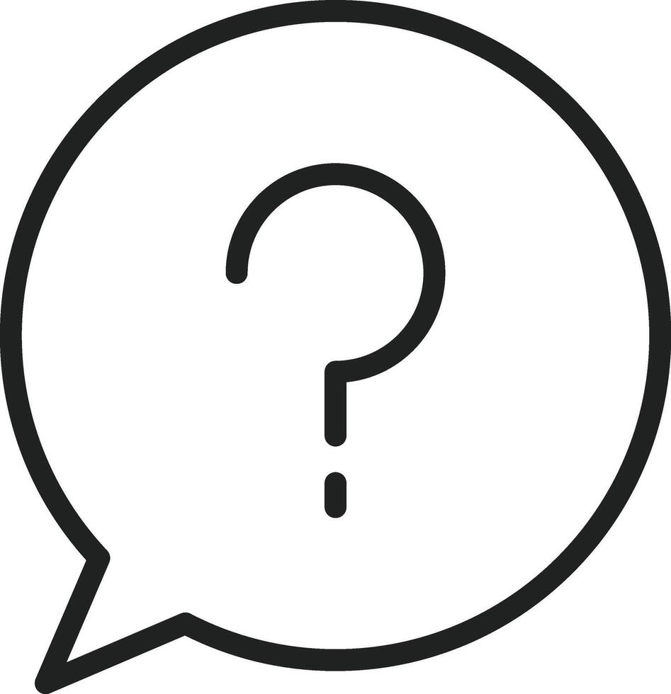 Question icon vector image. Suitable for mobile apps, web apps and print media.