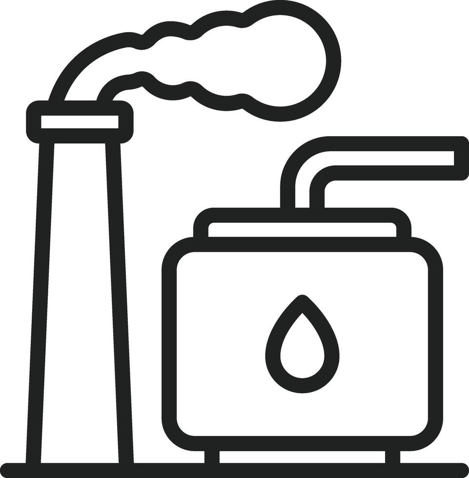 Refinery icon vector image. Suitable for mobile apps, web apps and print media.