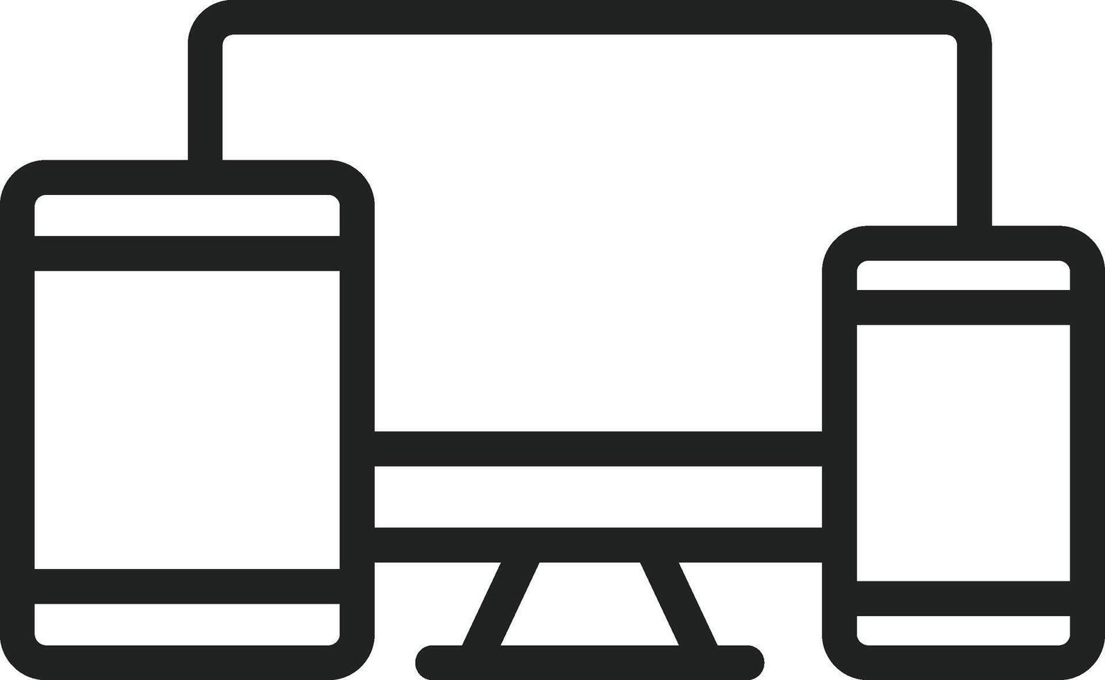 Responsive icon vector image. Suitable for mobile apps, web apps and print media.