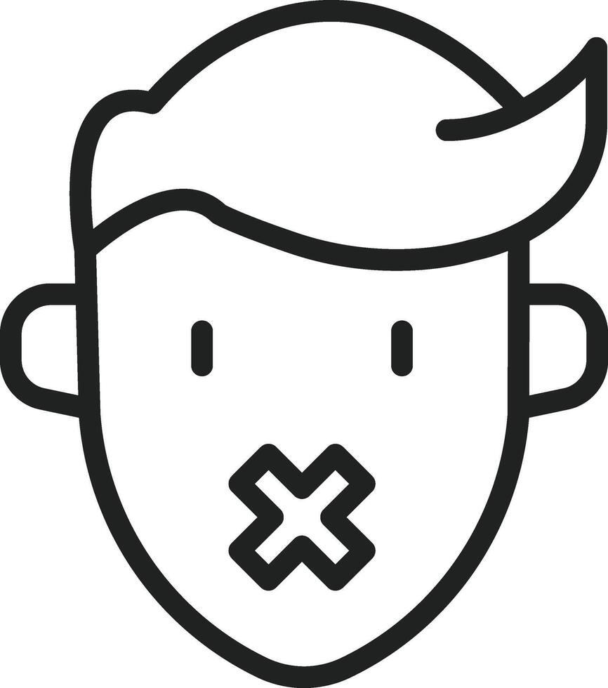 Repression icon vector image. Suitable for mobile apps, web apps and print media.