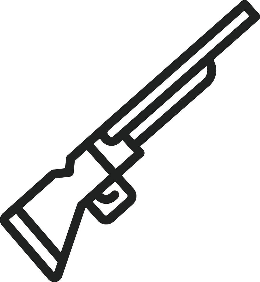 Rifle icon vector image. Suitable for mobile apps, web apps and print media.