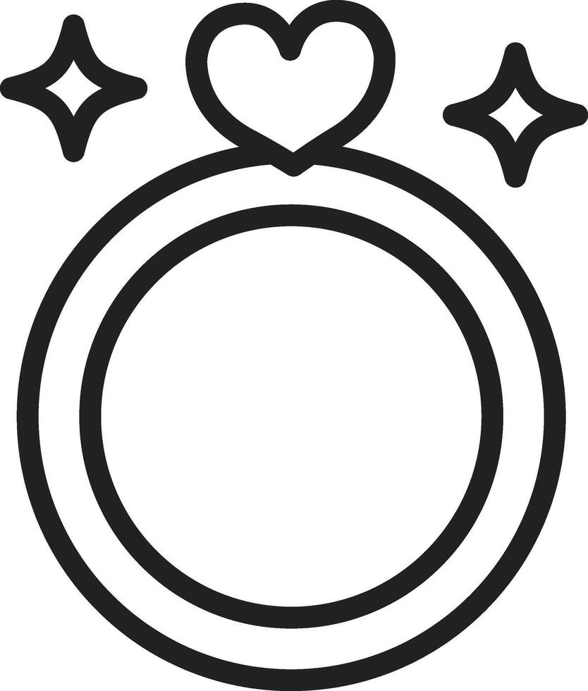 Ring icon vector image. Suitable for mobile apps, web apps and print media.