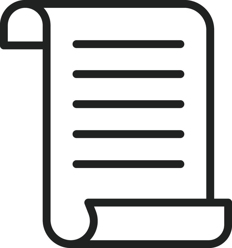 Scroll icon vector image. Suitable for mobile apps, web apps and print media.