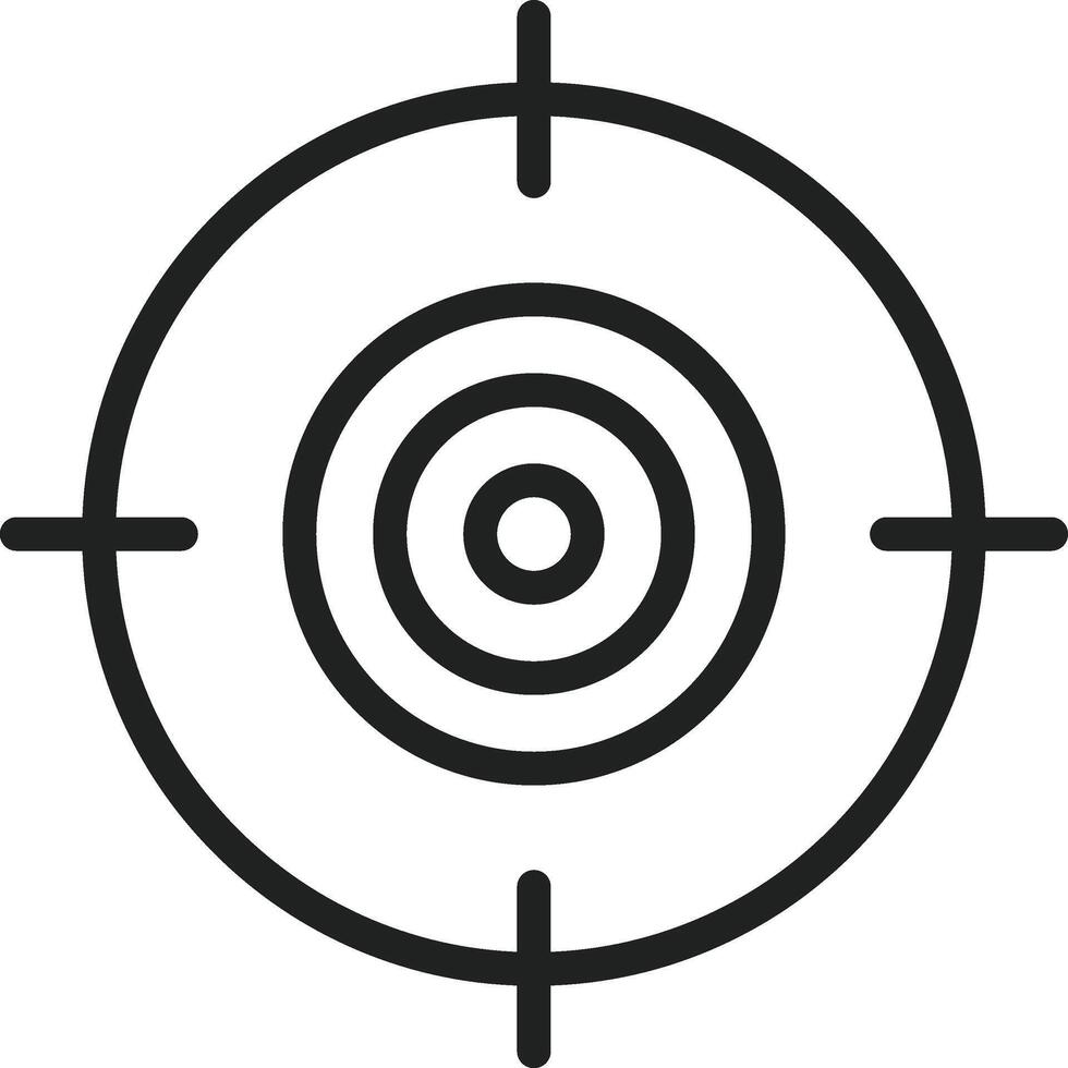 Scope icon vector image. Suitable for mobile apps, web apps and print media.