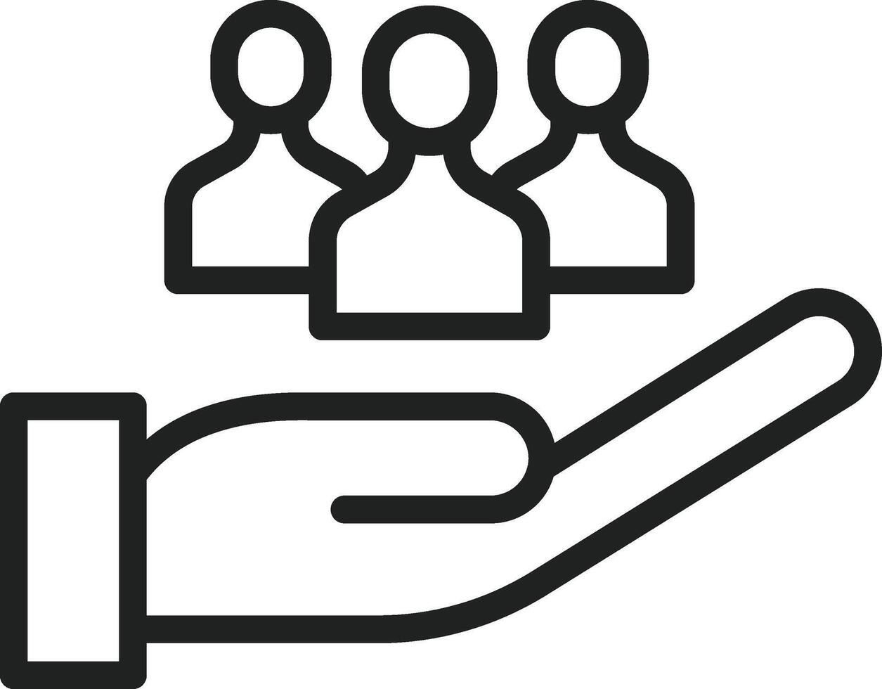 Social Responsibility icon vector image. Suitable for mobile apps, web apps and print media.