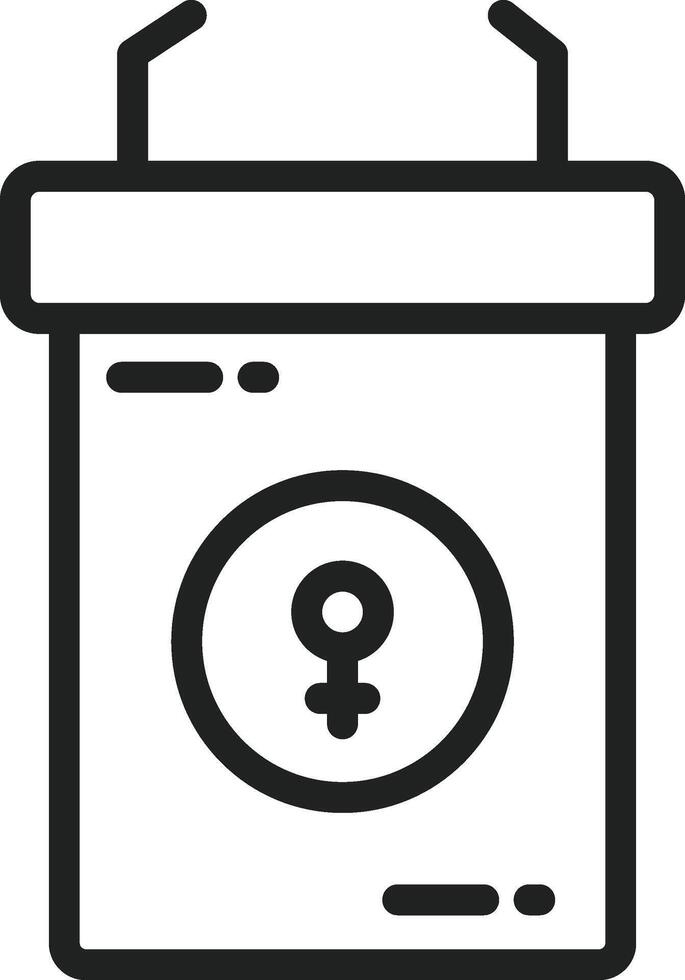 Speech Podium icon vector image. Suitable for mobile apps, web apps and print media.