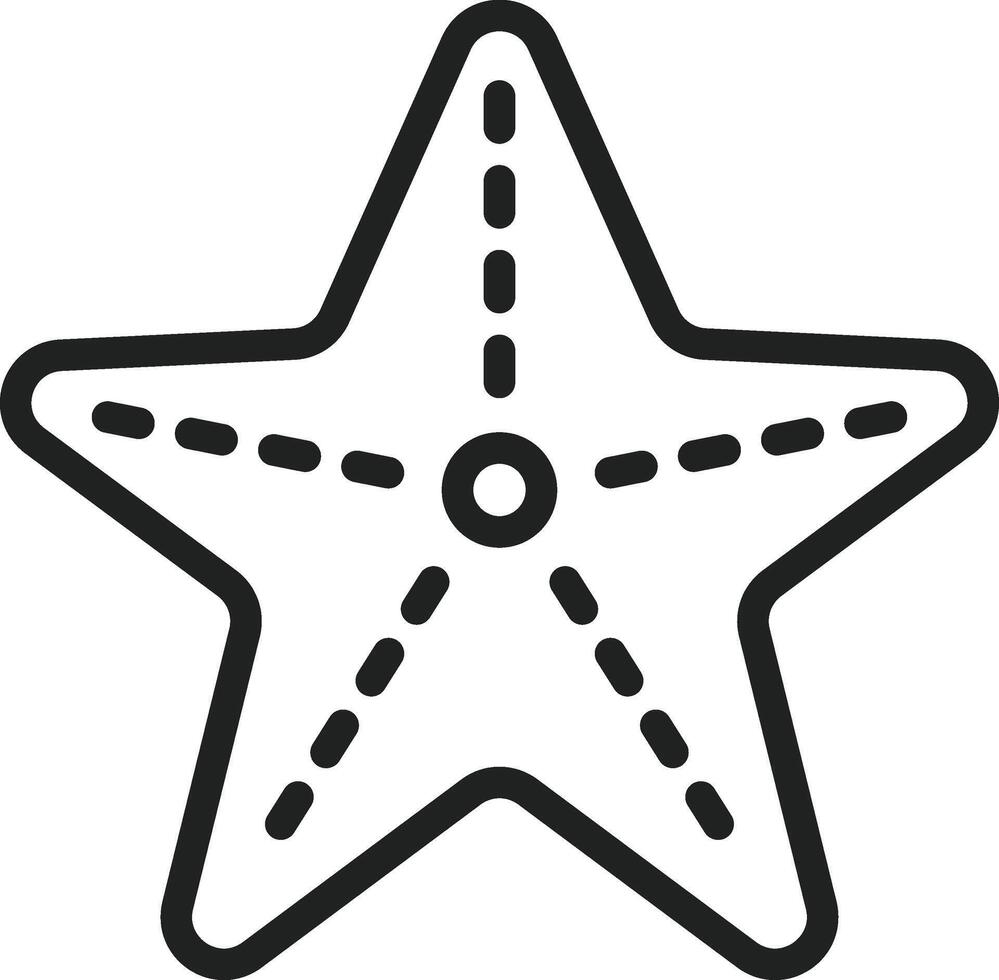 Starfish icon vector image. Suitable for mobile apps, web apps and print media.