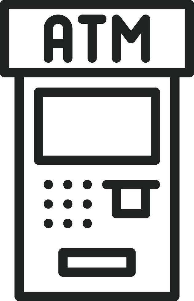 Atm icon vector image. Suitable for mobile apps, web apps and print media.