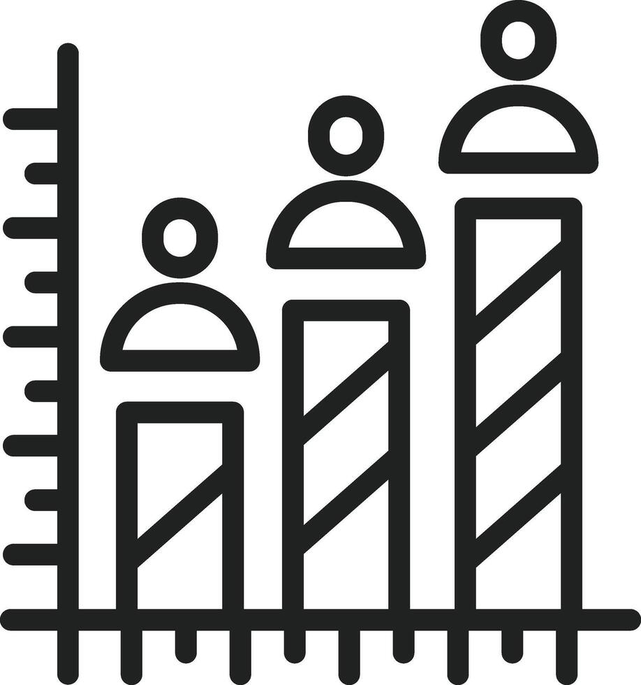 Bar Chart icon vector image. Suitable for mobile apps, web apps and print media.