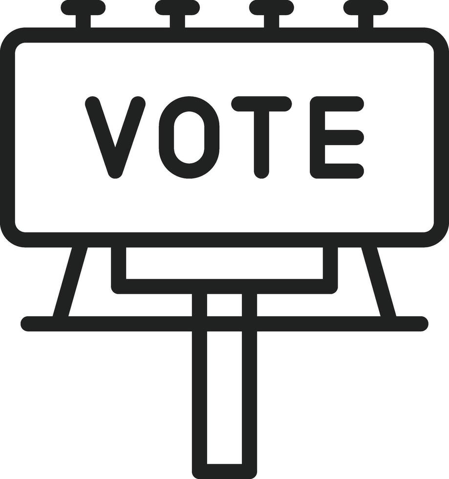Billboard icon vector image. Suitable for mobile apps, web apps and print media.