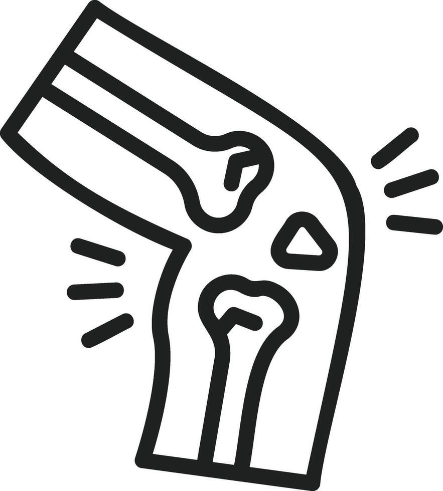 Broken Bone icon vector image. Suitable for mobile apps, web apps and print media.