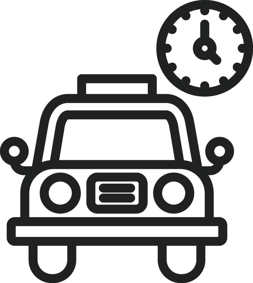 Busy Taxi icon vector image. Suitable for mobile apps, web apps and print media.