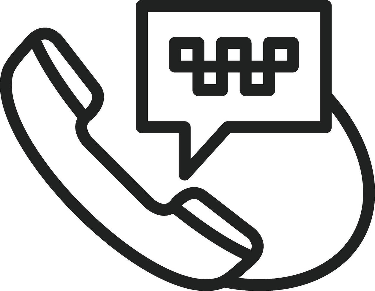Call Taxi icon vector image. Suitable for mobile apps, web apps and print media.
