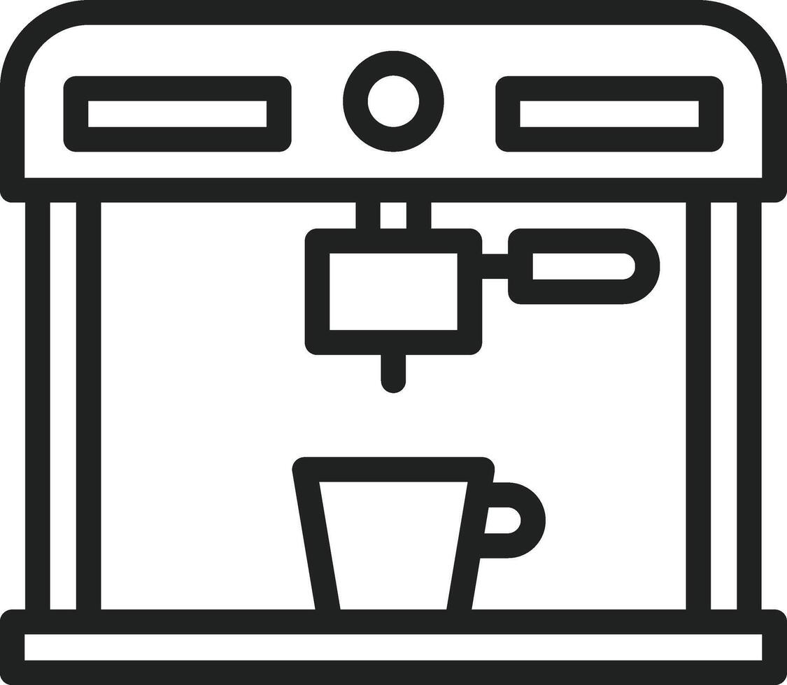 Coffee Maker icon vector image. Suitable for mobile apps, web apps and print media.