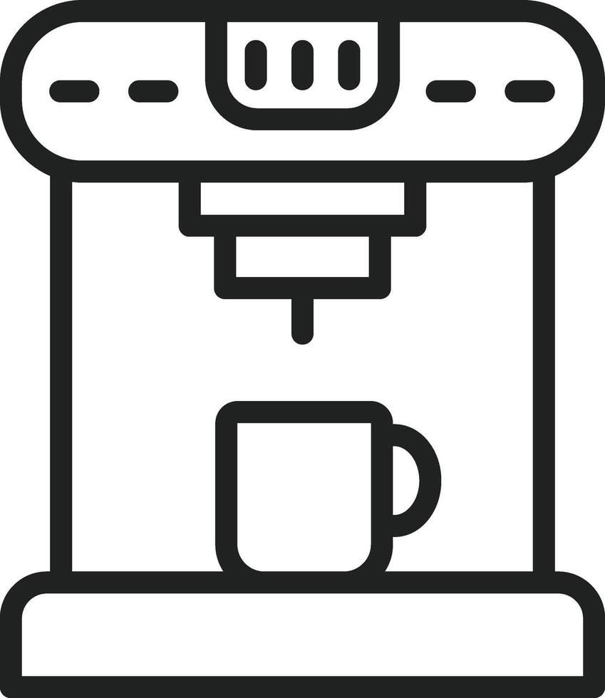 Coffee Machine icon vector image. Suitable for mobile apps, web apps and print media.